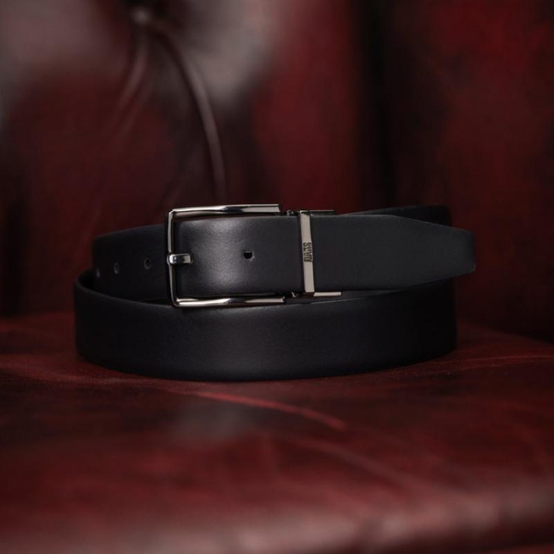 Daks Italy Black Square Buckle Belt Dbbe6e600bk