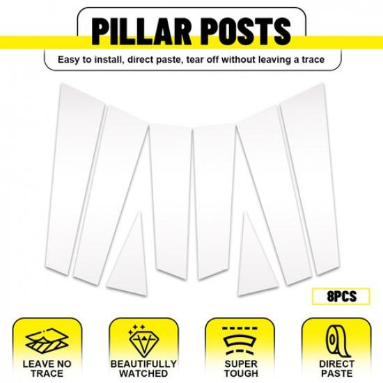 

For 2014- Nissan Rogue 6pc Chrome Pillar Posts COVERS Overlays EOA