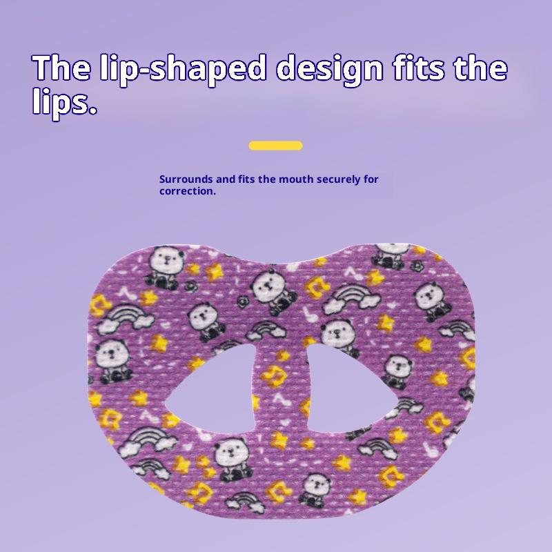 30 Pcs Cartoon Anti Snoring Nose Breathing Improving Patch Mouth Closure Tape Sleep Aid Breathing Stickers Mouth Ease Sleep Tape