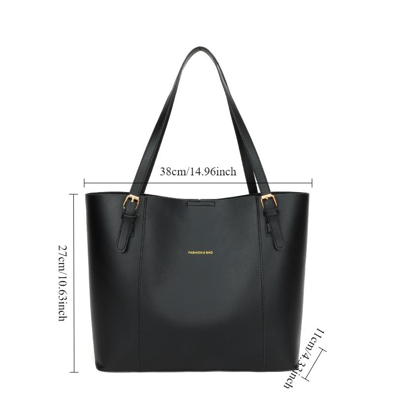 Retro Simple and Atmospheric Commuting Bag for Women, New Stylish Large Capacity Single Shoulder Tote Bags, Magnetic Closure
