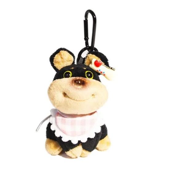 Soft Bee Puppy Bag Pendant Cute Dog Doll Keychain Simple Plush Puppy Key Ring  Bag Pendant style 5