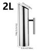 1/1.5/2L Stainless Steel Pitcher Pot for Bar Hotel KTV Restaurant Fantastic Kitchen Cold Water Wine Juice Water Jug DropShipping