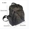 Leather Backpack Women'S Commuter Versatile Backpack Black Fashion Women'S Bag Boutique