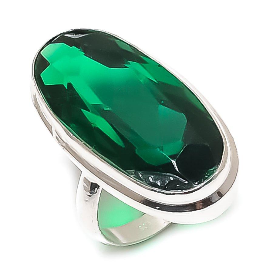 

Хромдиопсид Драгоценный камень Ручная работа 925 Стерлинговое серебро Ювелирное кольцо Размер 5 D1w19