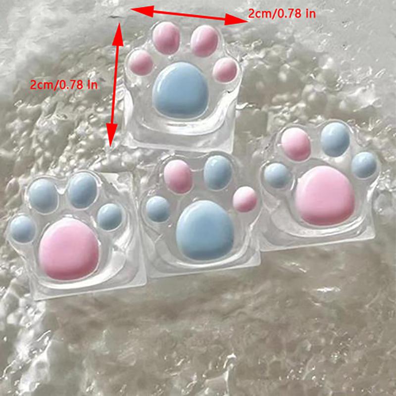 Mechanická klávesnice Pryskyřice Krytka klávesnice Podložka kočičí tlapky Čirá podsvícená Rgb Wasd Arrow Esc Key Cartoon Cute Oem Xda Cherry Profile Mx Switch