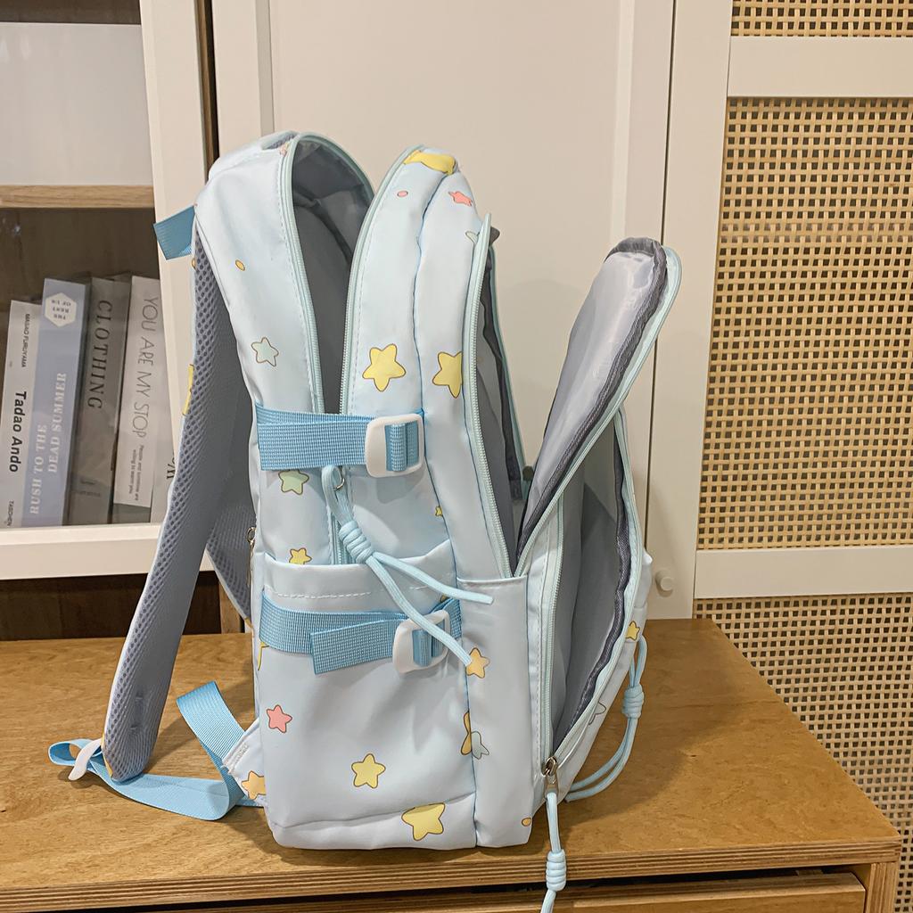 Schoolbag new Japanese-style INS high-look, fresh and sweet candy-colored backpack, lightweight large-capacity backpack for middle and high school 