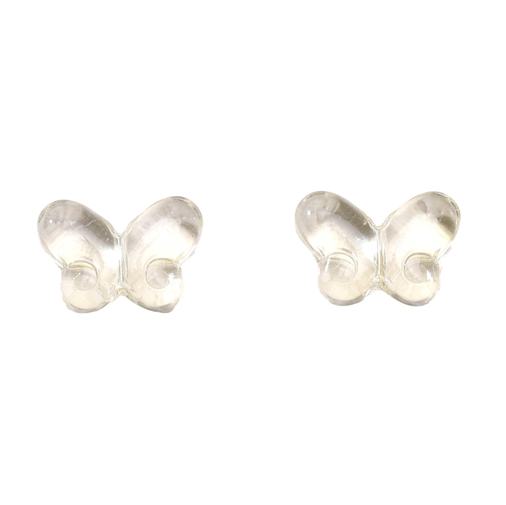 

10Pcs Glass Beads Butterfly Charms For DIY Bracelets Necklaces Jewelry Making