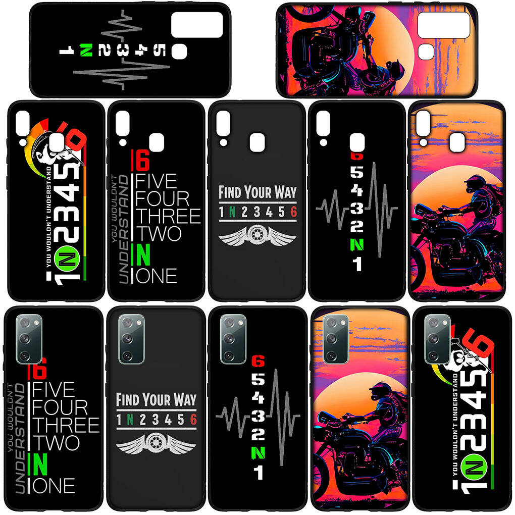 for Samsung Galaxy S25 S24 S23 S22 Ultra FE Plus A37 A57 A56 A55 A06 A16 A15 A36 A26 A35 A05 A25 A54 A34 Phone Case Motorbike 1N23456 Motorcycle Cover