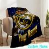 Custom Name Madrid Football Flannel Blanket Seasonal Universal Blanket For Indoor/outdoor, Perfect For Bedroom Sofa birthday gifts