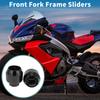 Motorcycle Frame Sliders Falling Protection Wheel Crash Protector Scooter Moped Aluminum Alloy Black 2 Pcs