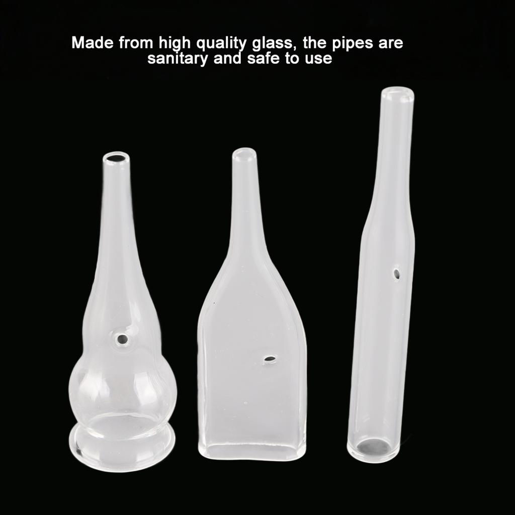 3PCSCelsiusSet Glass Pipes for Blackhead Removal Face Cleanser Beauty Machine Vacuum Accessories