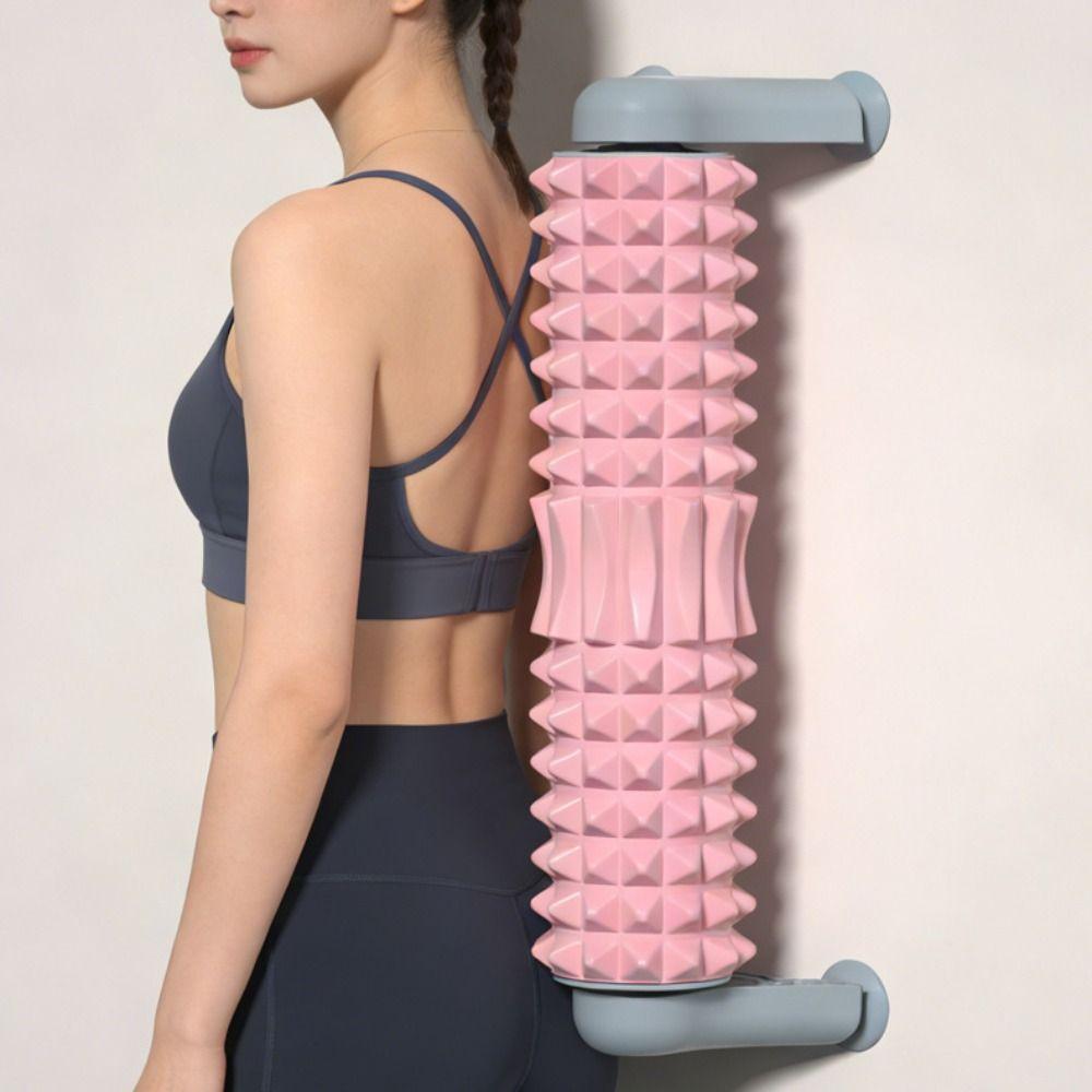 Non-Slip Suction Cup Foam Roller Stable Deep Back Stretching Roller Yoga Practice
