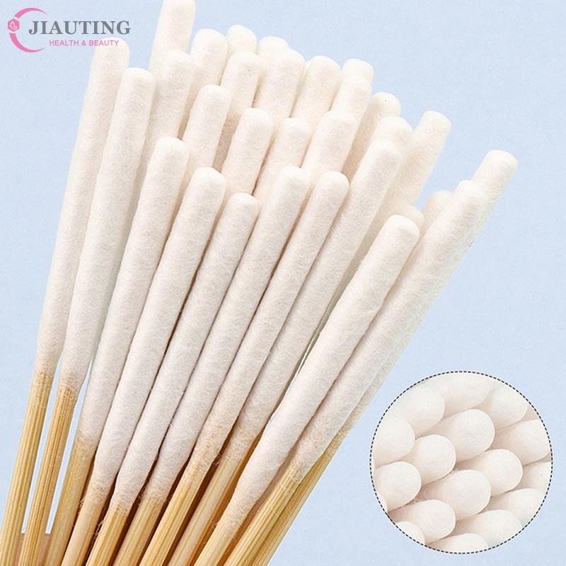 30/90pcs Disposable Longer Cotton Swab Brush Lint Free Micro Brushes Wood Cotton Cotton Swab Brush Make Up Brushes