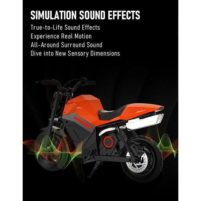 OVIVO ADV250 - Moto électrique pour enfants - 21,6 V 4 Ah - Autonomie maximale 14 km - 12,5 pouces - Orange