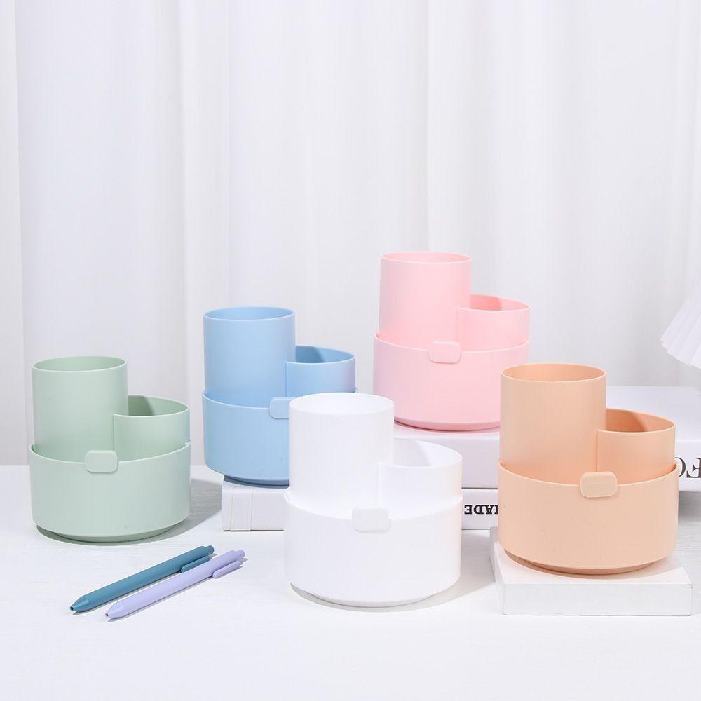 

Desk Tidy Rotary Pen Holder Multigrid Pen Storage Box Durable Stationery Organiser Stationery