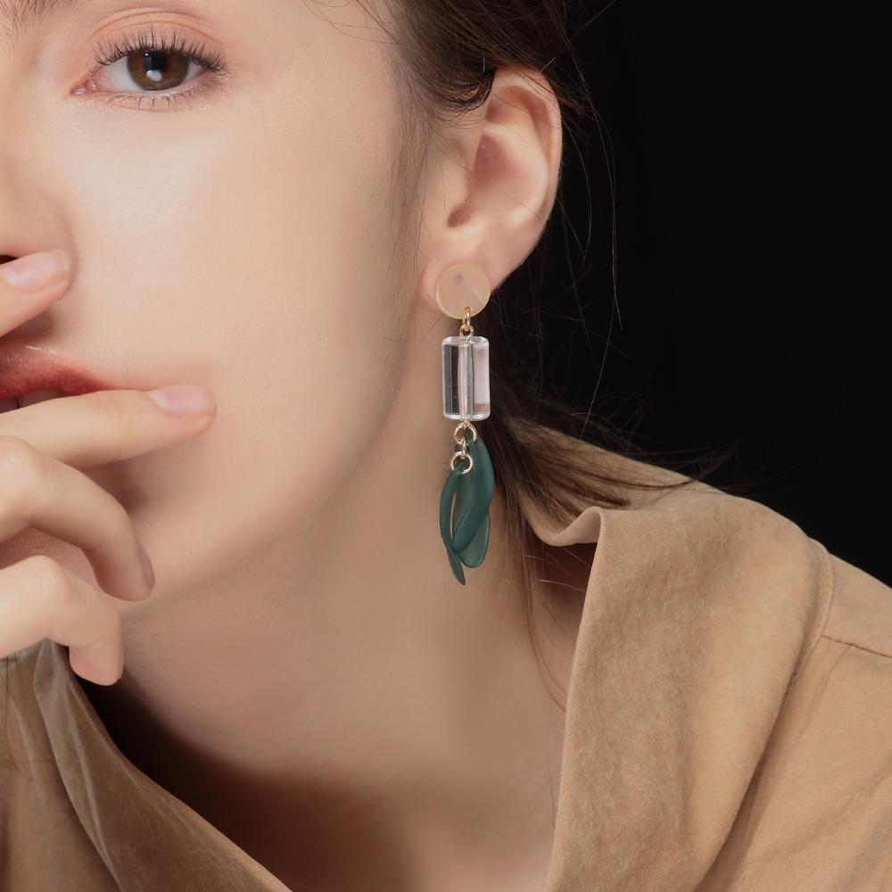 My Omelet Green Tail Earrings