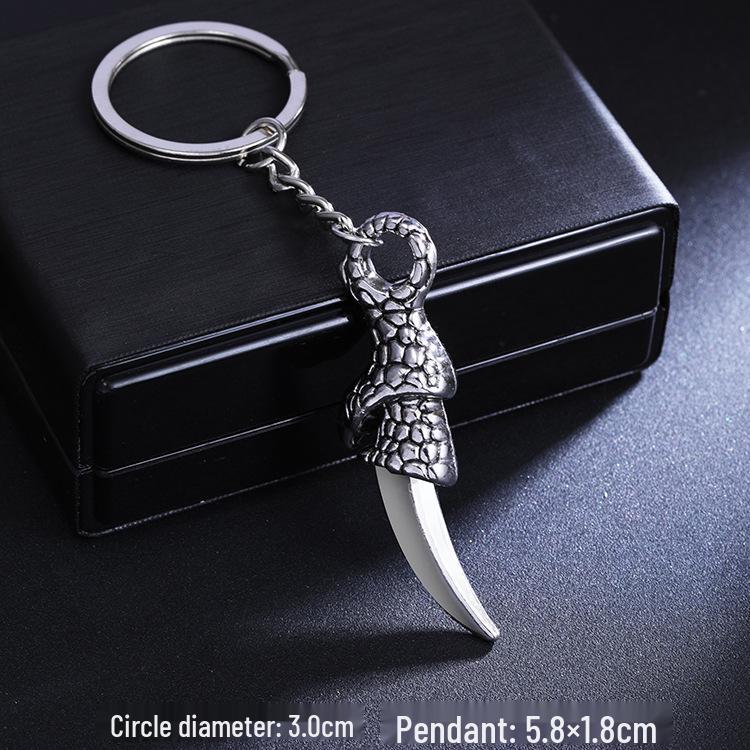 Retro Wolf & Eagle Keychain: Personalized Scorpion Bag Pendant Accessory