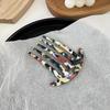 1 buc Pieptene Elegant pentru Păr din Acid Acetic cu Inspirație Vintage, Pieptene Lateral cu 5 Dinți Antistatic pentru Păr Normal și Texturat Relaxat