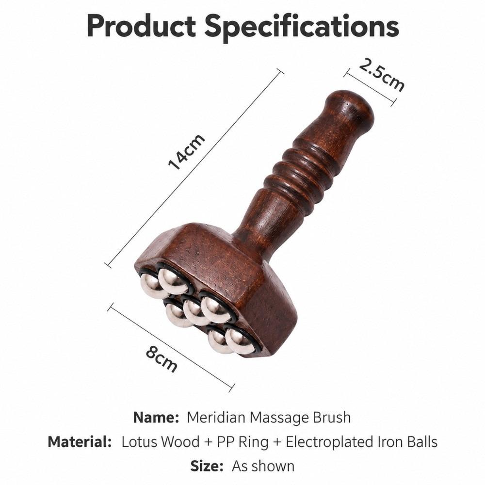 Hand Grip Handle Massage Roller Wood Muscle Relaxation Tool Gua Sha Tool For Muscle Relaxation