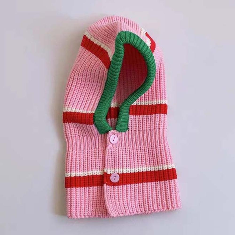 Soft Baby Knitted Hat Dome Infant Balaclava Headgear Soft Baby Woolen Cap  Kids