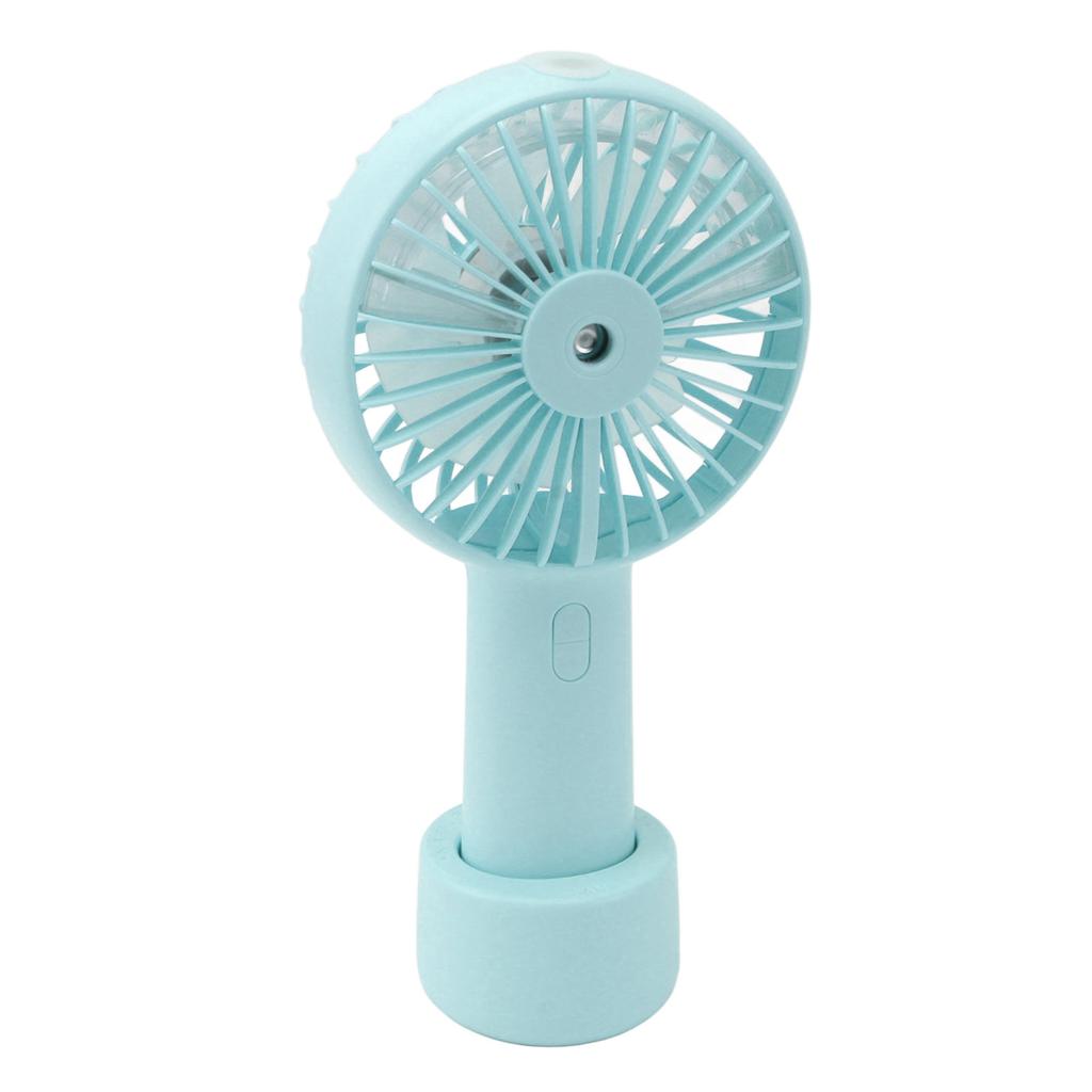 Handheld Misting Fan Quiet 2000mAh 3 Wind Speed 2 Spray Mode 7 Turbine Blades USB Personal Mister