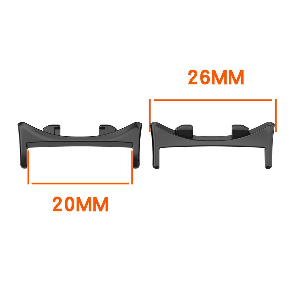 1 Pair for Honor Watch Fit Elegant Edition/Vitality Edition Watchband Connector Replacement Strap 20mm Metal Adapters