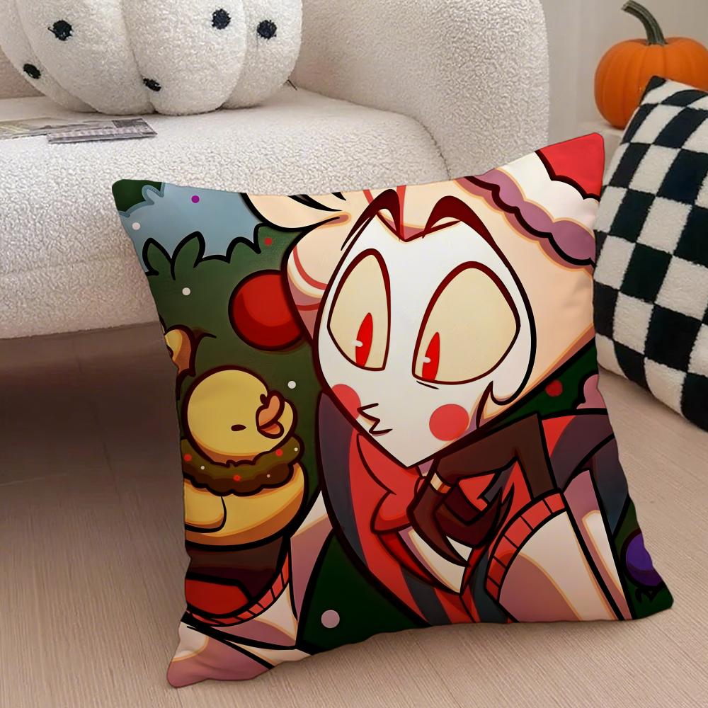 Edgy Musikalisch Schrullig Animiert HHazbin Hotel Kissenbezug Sofakissenbezug Versteckter Knopf Strapazierfähiges Polyester Stuhlkissen