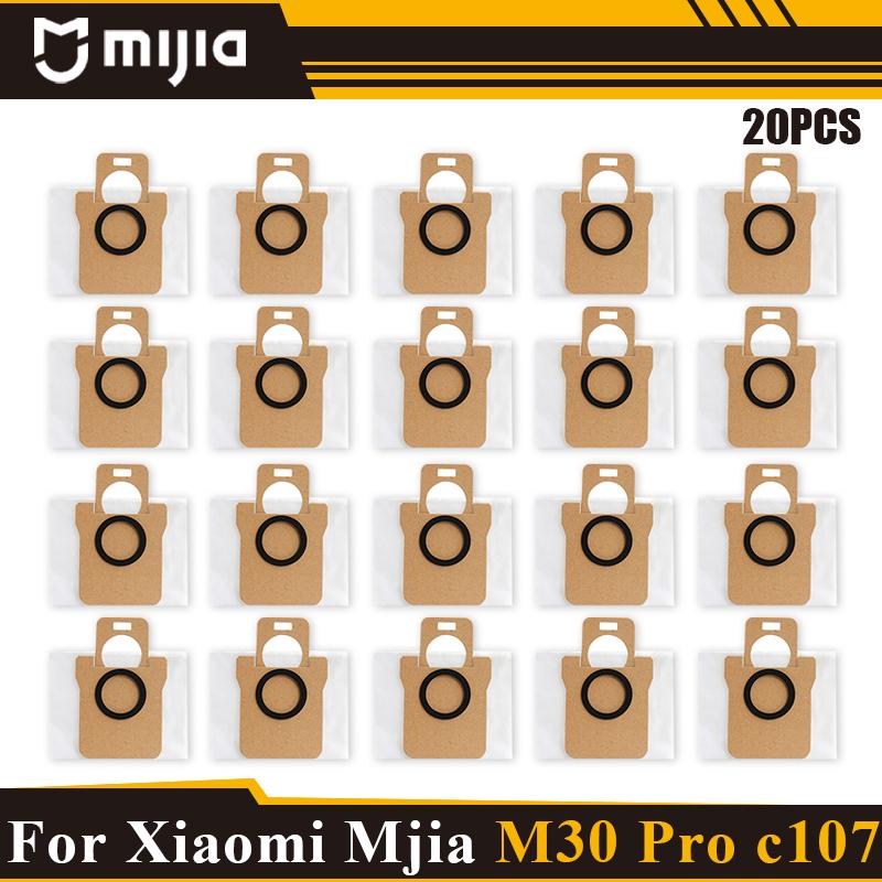 For Xiaomi Mijia M30Pro/c107 Replacement Parts Mop Cloth Dust Bag Hepa Filter Main Brush Main brush cover Mop cloth holder Spare