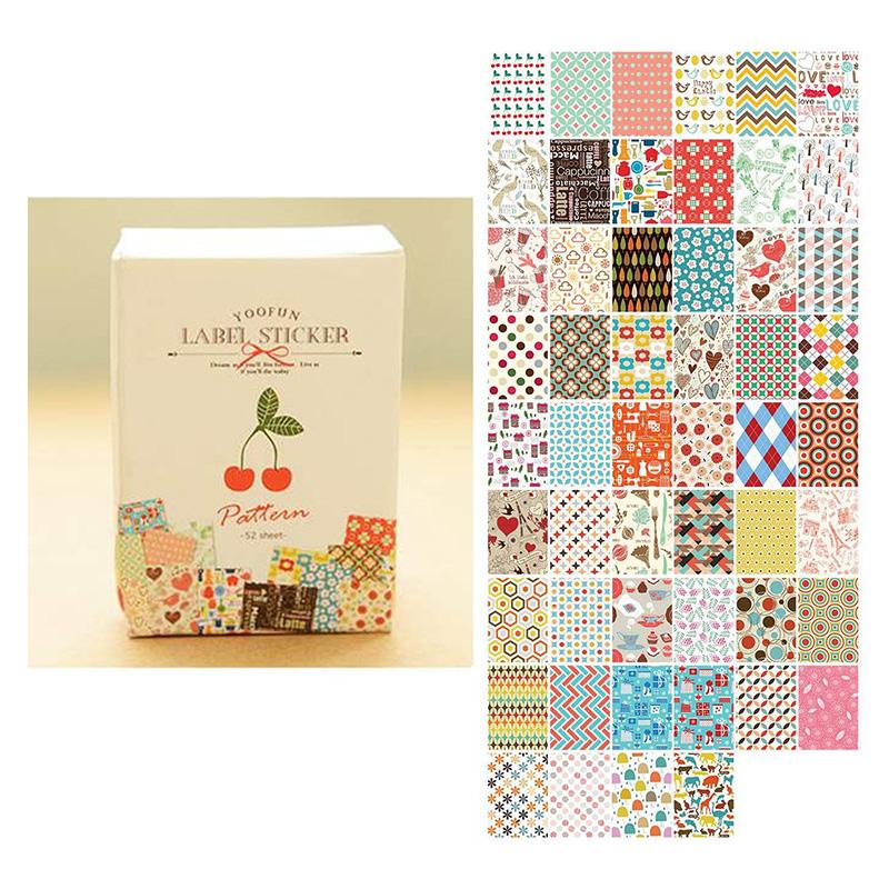 50 Pcs/box Beautiful Childhood Paper Stickers Flakes Vintage Romantic for Diary Decoration Diy Scrapbooking Stationery Sticker
