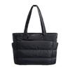 Puffer-Tragetasche Damen Umhängetasche mit Flaschenfächern Reise-Handtasche Gepolsterte Tragetasche für 15,6 Zoll Laptop Arbeit Fitnessstudio Pendeln