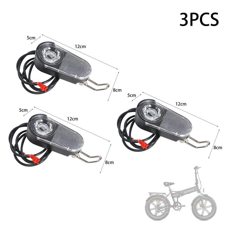Přední světlo pro Engwe Ep-2Pro Fat Bike Elektrické kolo E-Bike Díly Příslušenství Nový Vzhled Náhradní Světlomet