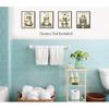 Funny Frog Bathroom Wall Art, Set of 4 Unframed 8x10 inch Posters