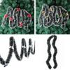 2m Dicke 65ftx90mm Lametta Weihnachtsbaumschmuck Weihnachtsgirlande Schleife