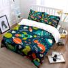 "Space-Themed Dinosaur Adventure Set" Exquisite three-piece bedding set gift for kids and adults