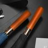 MAYDU Automatic Extra Large Straight Umbrella with Solid Wood Handle