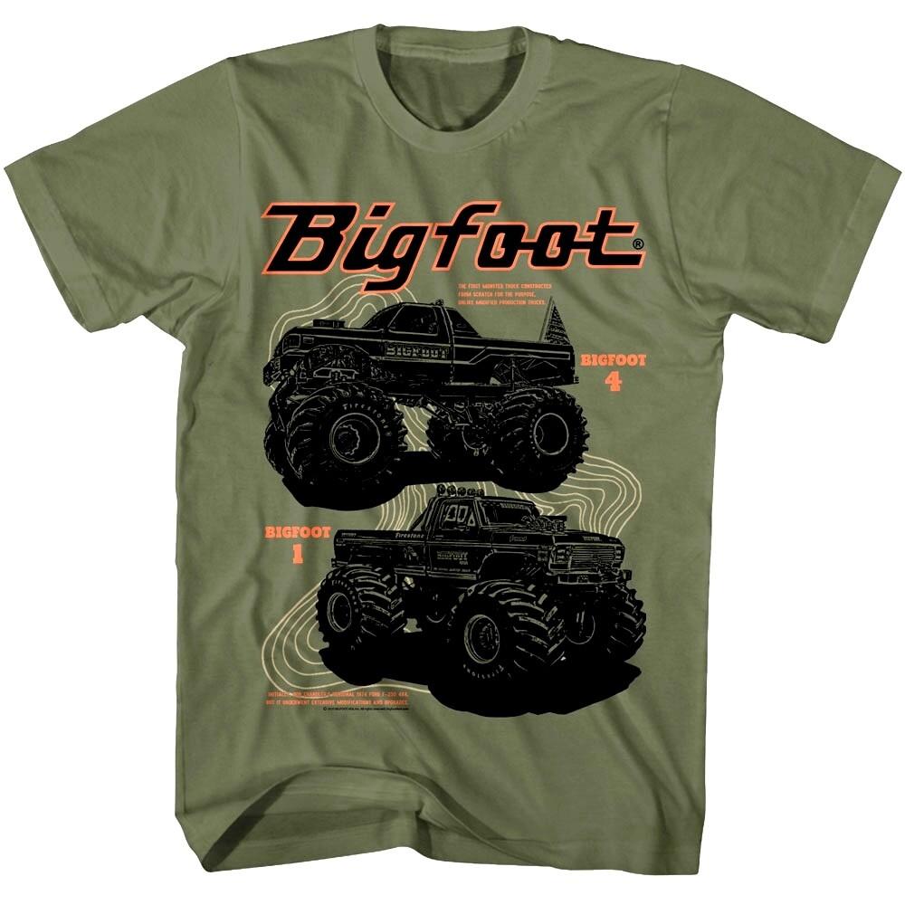 Bigfoot Monster Truck Elevation Men T Shirt XL