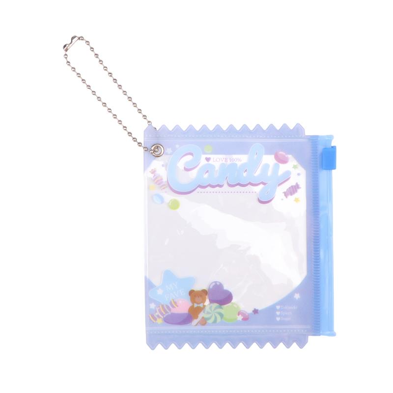 Cartoon Transparent Pvc Dustproof Storage Bags Doll Display Bag With Keyring Mini Mystery Box Dolls Organizer Pouches