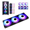 360mm 3 In 1 Computer Case Fan 5V ARGB 2200RPM 4 Pin PWM MFDB Dynamic Pressure Bearing 7 Blades Quie