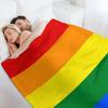 RAINBOW FLAG Gifts & Products Throw Blanket bed plaid Thin Softest Retros Blankets