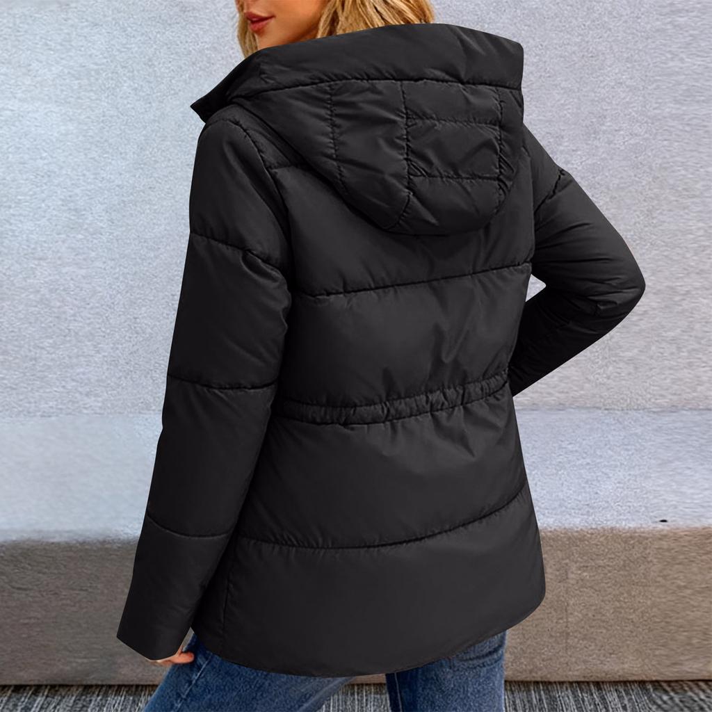 Women's Winter Warm Cotton Jacket Single Breasted Zipper Jacket