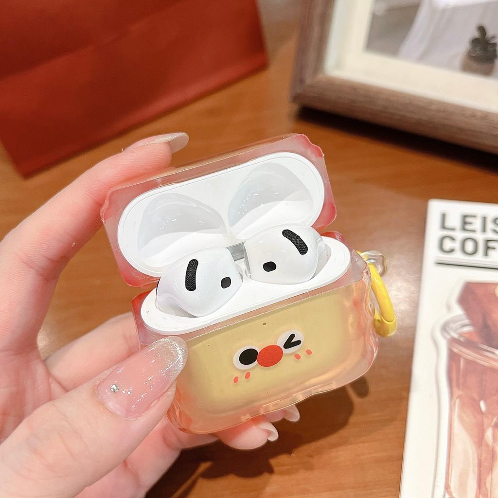 Cute toast expression for AirPods 1 earphone case apple 1/1 generation AirPods pro1 protective case female