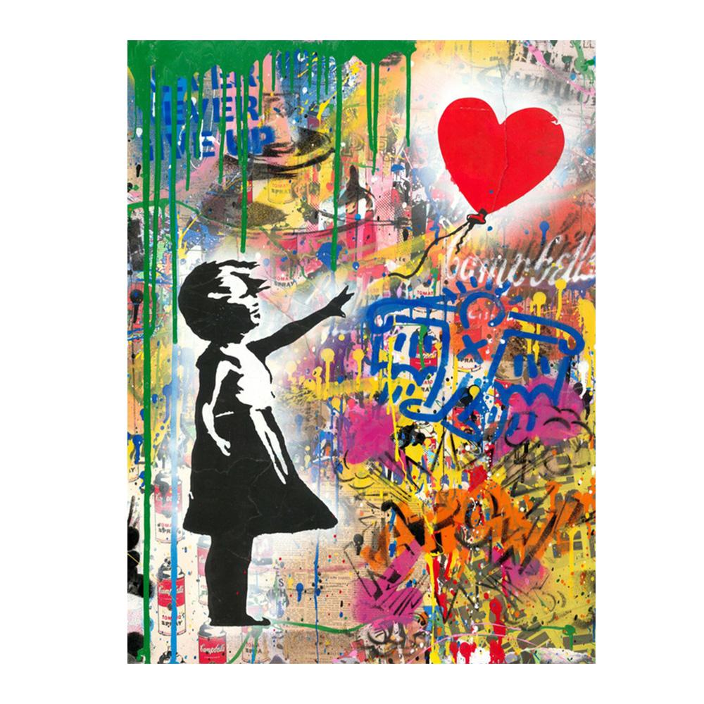 

Графіті Вуличне мистецтво Настінне мистецтво Поп-арт Плакати Портрети відомих людей Абстрактні картини маслом Надруковані декори для вітальні 50x70cm