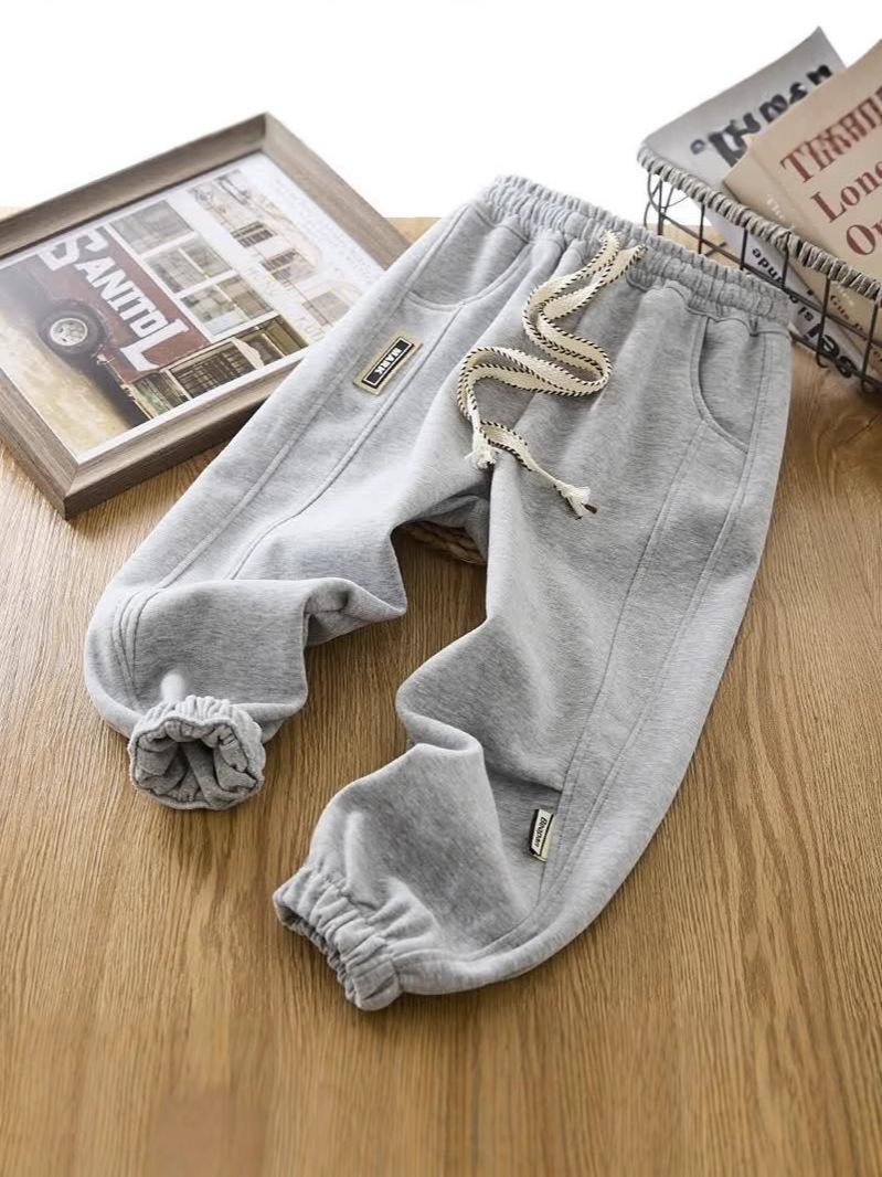 Boys Fashionable Sports Sweatpants Casual Long Trousers For Spring Autumn Trendy Streetwear 110