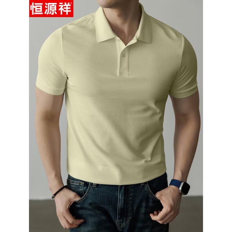 Hengyuanxiang Men's Summer Anti-Wrinkle Polo Shirt