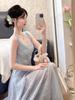 French Niche Seaside Vacation Style Suspender Dress Summer New Slim and Thin Temperament Beach Dress Children