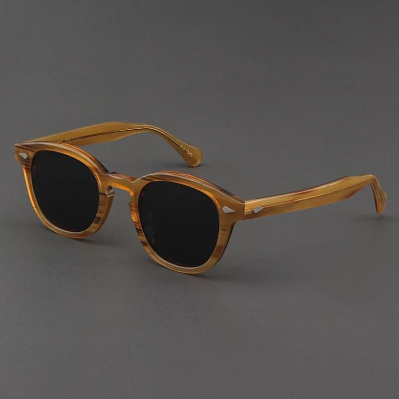 Gafas de sol polarizadas Johnny Depp Lemtosh para mujer, marca de lujo, estilo vintage de acetato, gafas de visión nocturna.