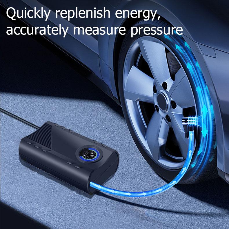 Auto-Luftpumpe, Präzisionsmanometer, 12V Zigarettenanzünder-betrieben, für Auto/Motorrad/Fahrrad/Bälle