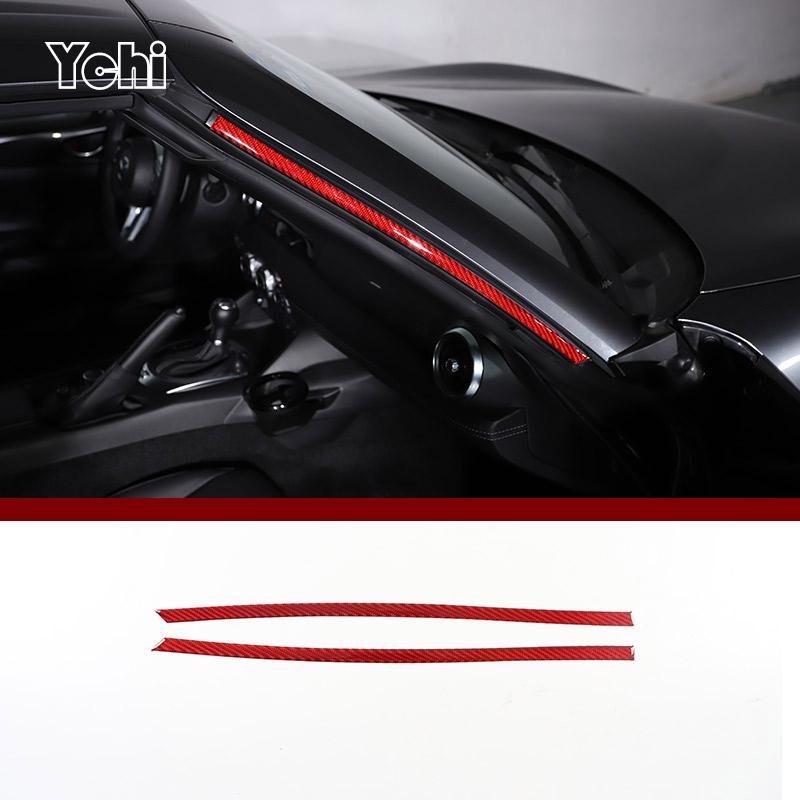 Red Soft Carbon Fiber For Mazda MX-5 NC 202016-2026 Car Center Control Interior Sticker Car Modification Accessories