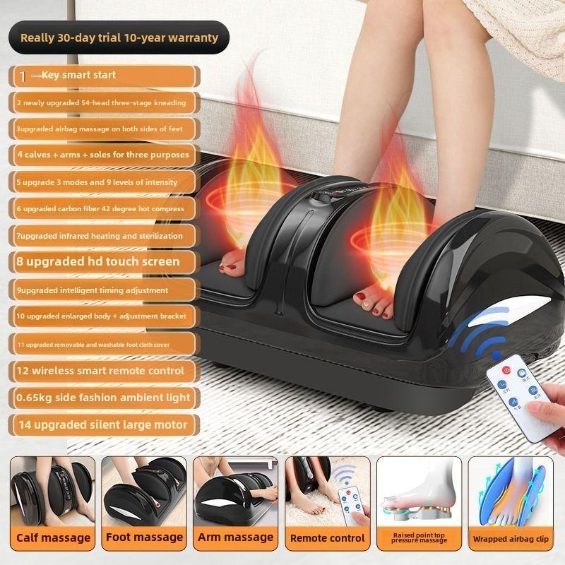 

XINDU Известные производители Массажер для икр и стоп Ног Массаж воздушными подушками Инфракрасный подогрев Подарки для родителей и взрослых на праздники с беспроводным пультом UK слоновая кость