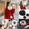 Pom Pom Tie Fur Collar Scarf Soft Plush Fluffy Neck Warmer New Plush Collar Scarf  Women